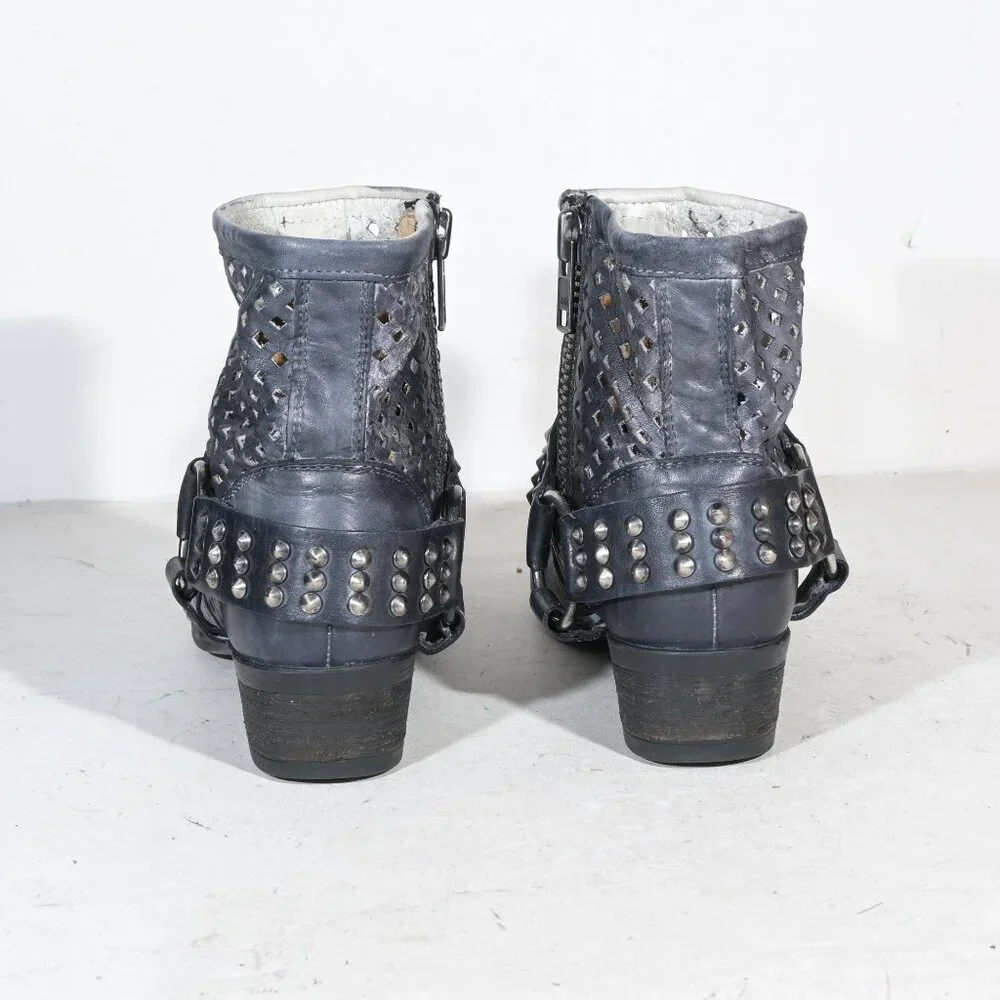 Very Volatile Los Angeles Ankle Harness Boots in Grey Black - 7.5 - Picture 4 of 8